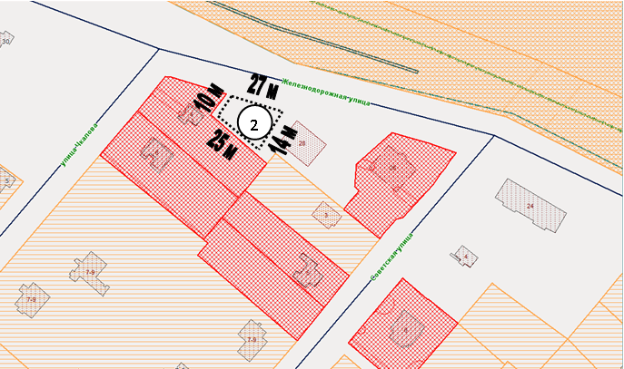 Схема размещения  детской площадки расположенной по адресу: п. Левашово, ул. Железнодорожная,28